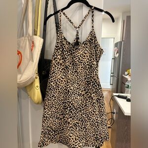 Outdoor Voices Leopard Print Exercise Dress Size S
